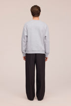 Sudadera David Crew Emb - Grey Mel.
