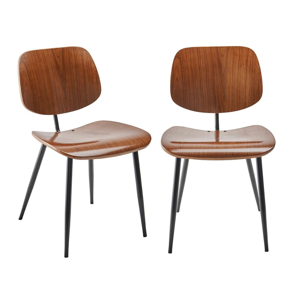 Onde - Lot De 2 Chaises - Noyer