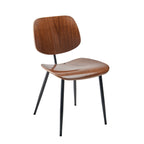 Onde - Lot De 2 Chaises - Noyer