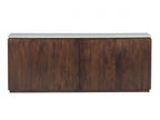 Barbara - Ensemble Barbara Avec Buffet + Meuble Tv En Bois Massif De Manguier Et Marbre