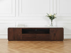 Barbara - Ensemble Barbara Avec Buffet + Meuble Tv En Bois Massif De Manguier Et Marbre