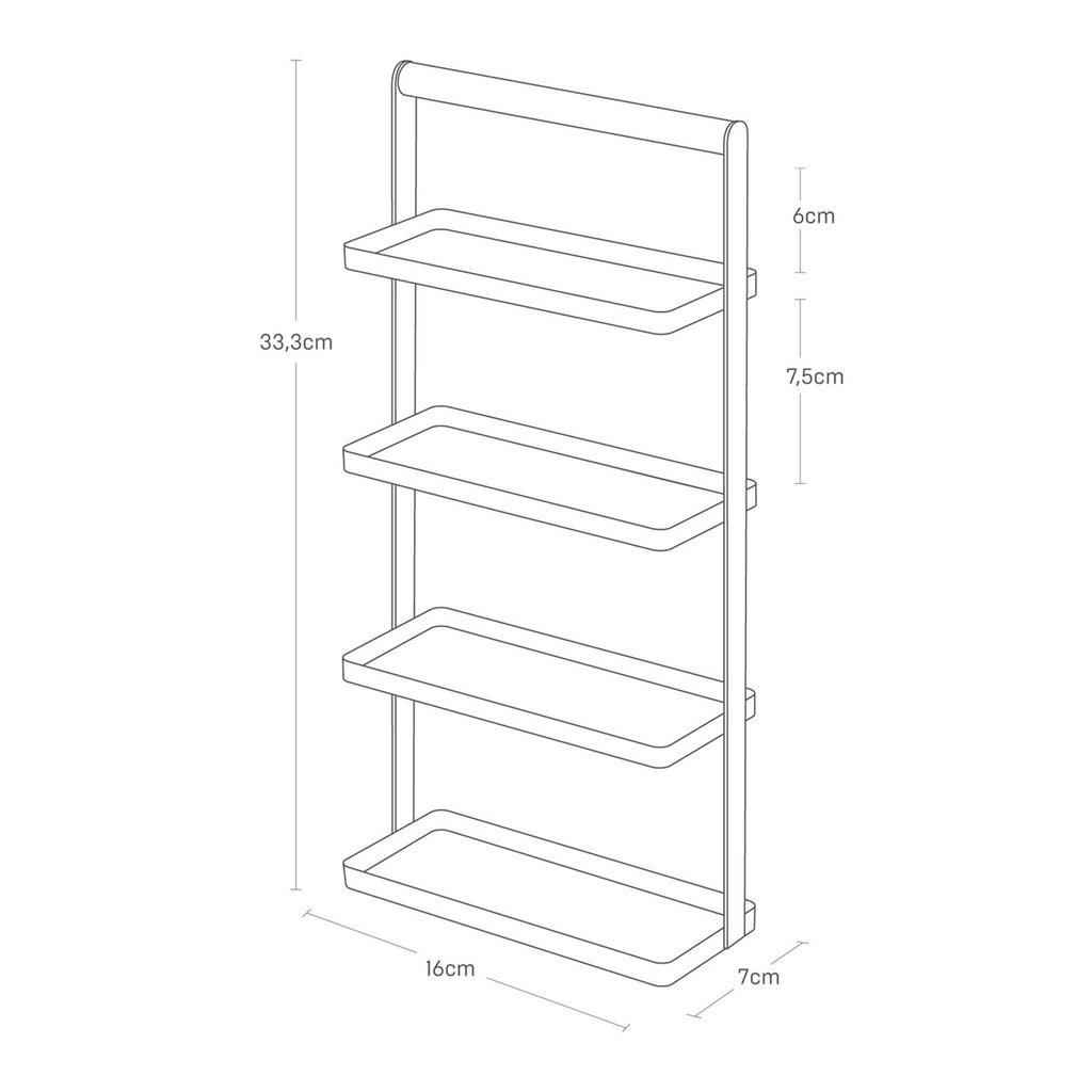 Jewellery & Accessory Stand - Tower - White
