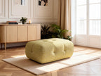 Small Laura Ottoman in Mottled Fabric