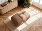Small Laura Ottoman in Mottled Fabric