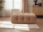 Large Laura Pouffe in Mottled Fabric