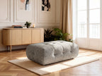 Large Laura Pouffe in Mottled Fabric
