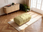 Large Laura Pouffe in Mottled Fabric