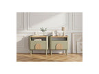 Enyra - Lot De 2 Tables De Chevet 1 Tiroir - Pieds Bois Massif