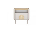 Enyra - Lot De 2 Tables De Chevet 1 Tiroir - Pieds Bois Massif