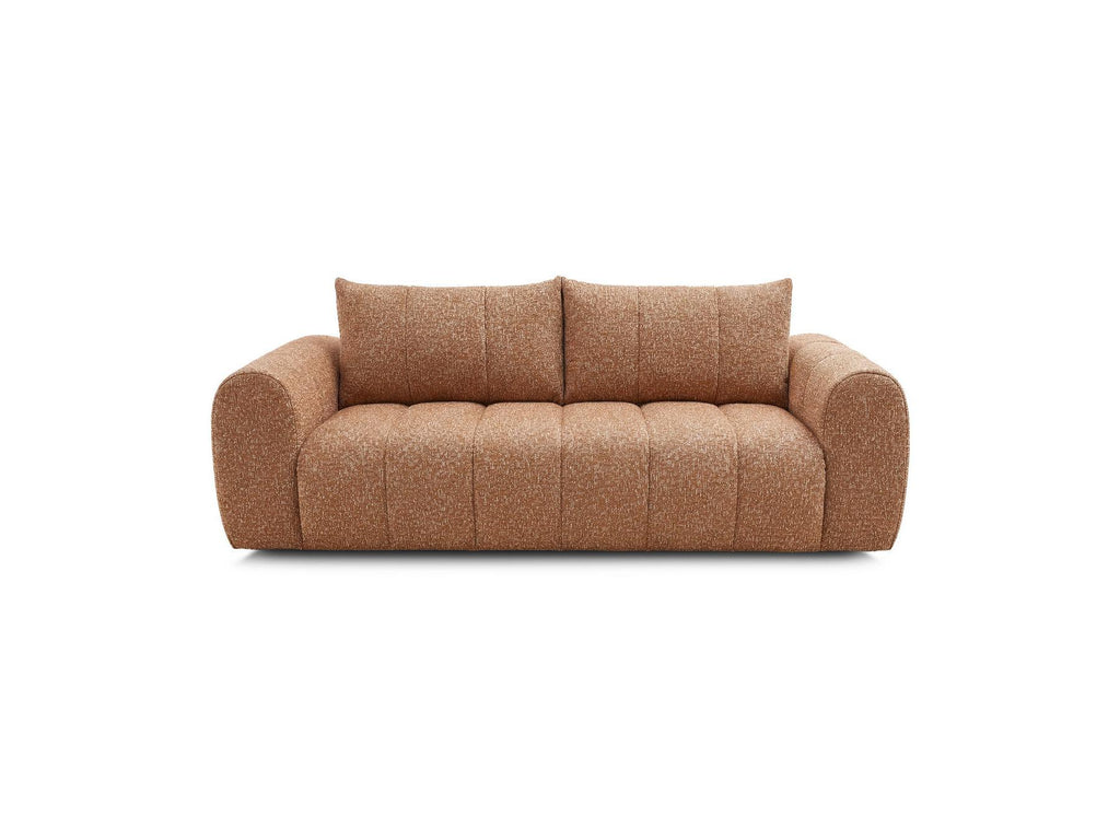 Nesty - Canapé Droit Fixe 3 Places - Tissu Chiné