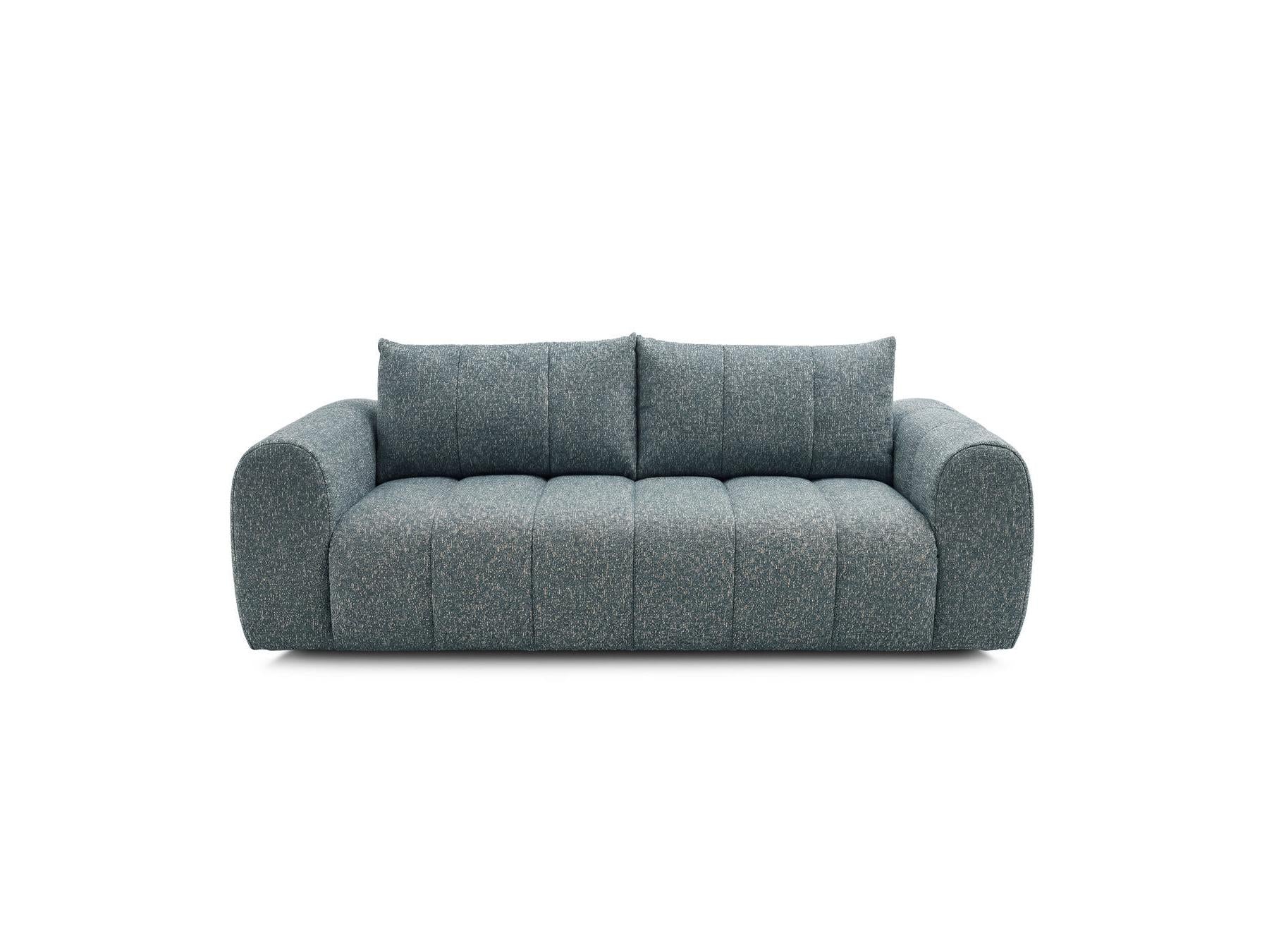 Nesty - Canapé Droit Fixe 3 Places - Tissu Chiné