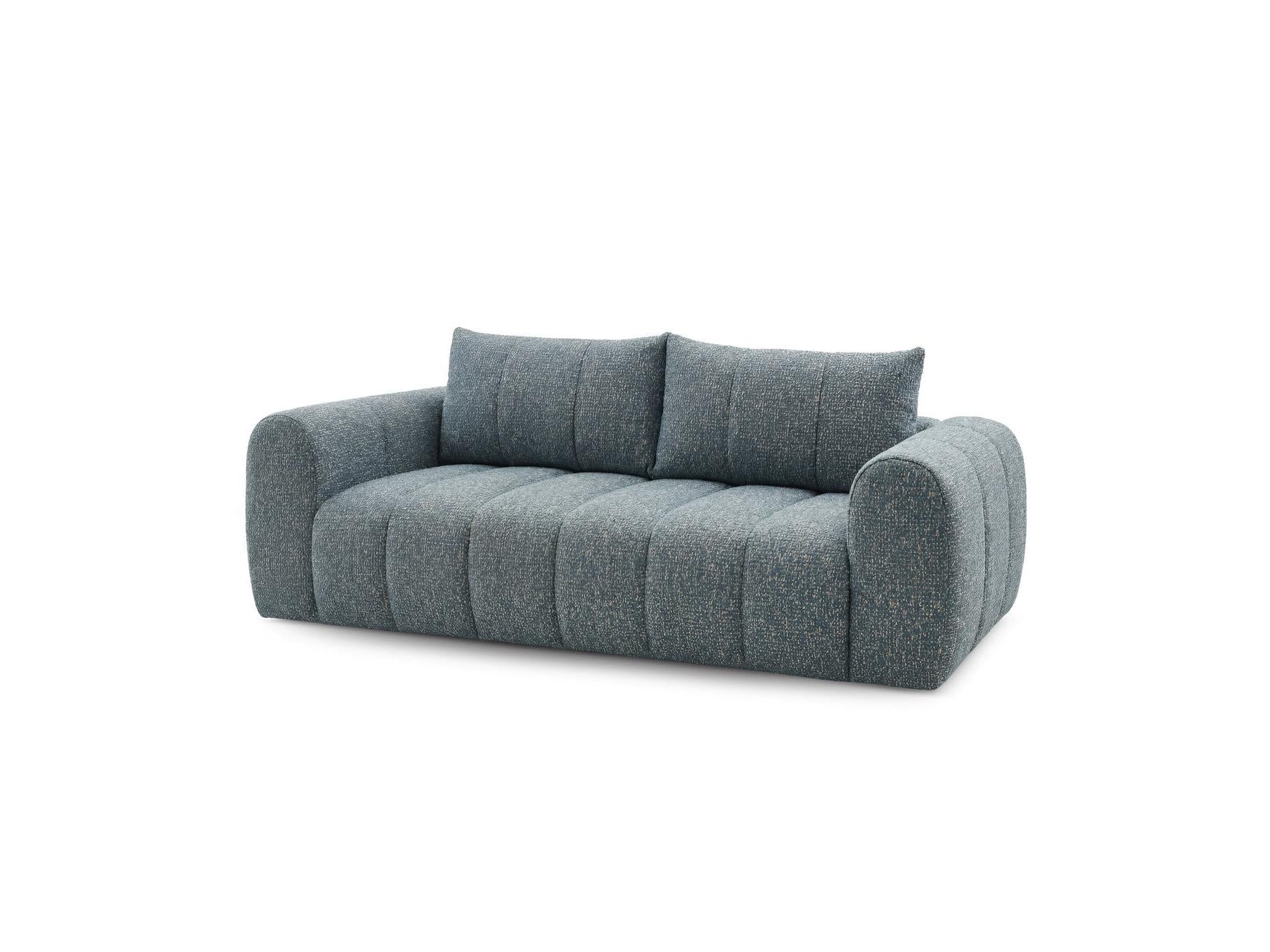 Nesty - Canapé Droit Fixe 3 Places - Tissu Chiné
