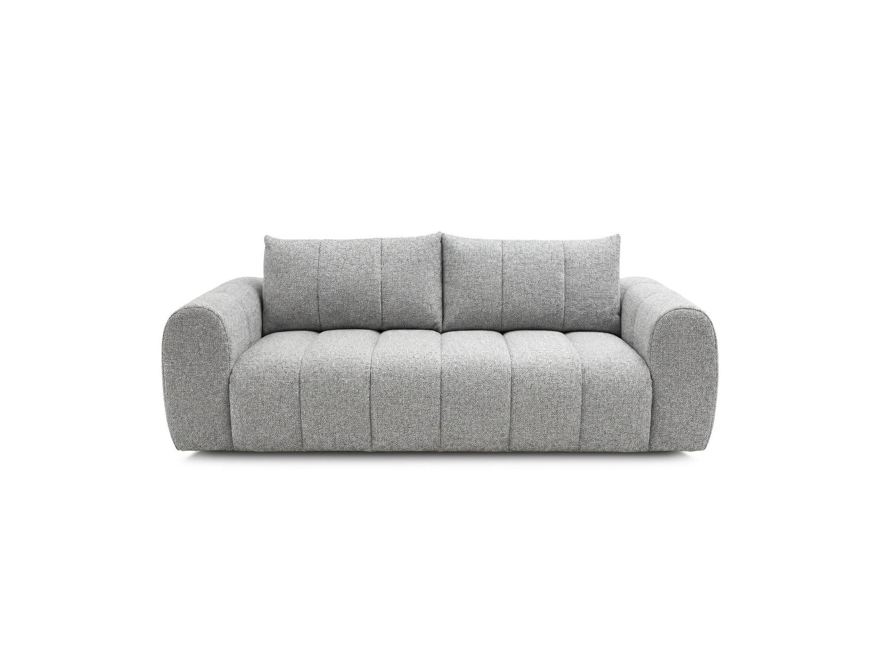 Nesty - Canapé Droit Fixe 3 Places - Tissu Chiné