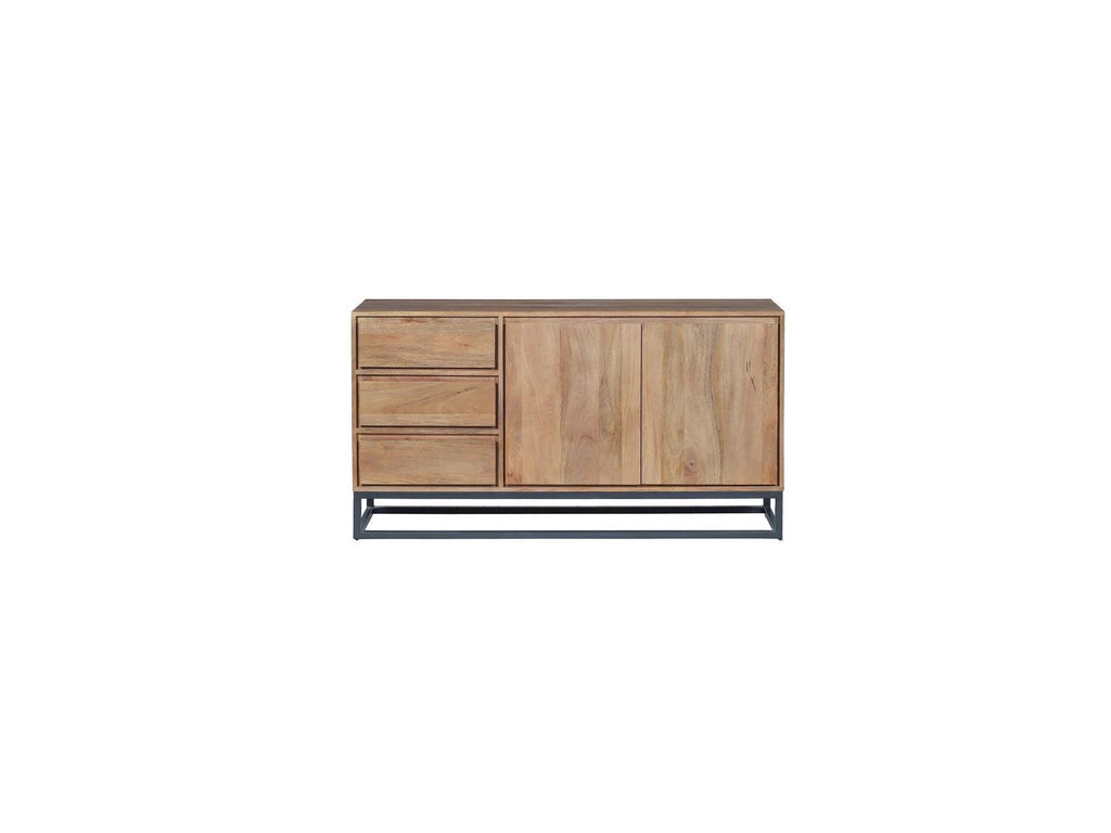 Bergerac - Ensemble Avec Buffet 150 Cm + Meuble Tv 140 Cm + Table Basse Bois Massif De Manguier