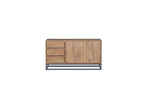 Bergerac - Ensemble Avec Buffet 150 Cm + Meuble Tv 140 Cm + Table Basse Bois Massif De Manguier