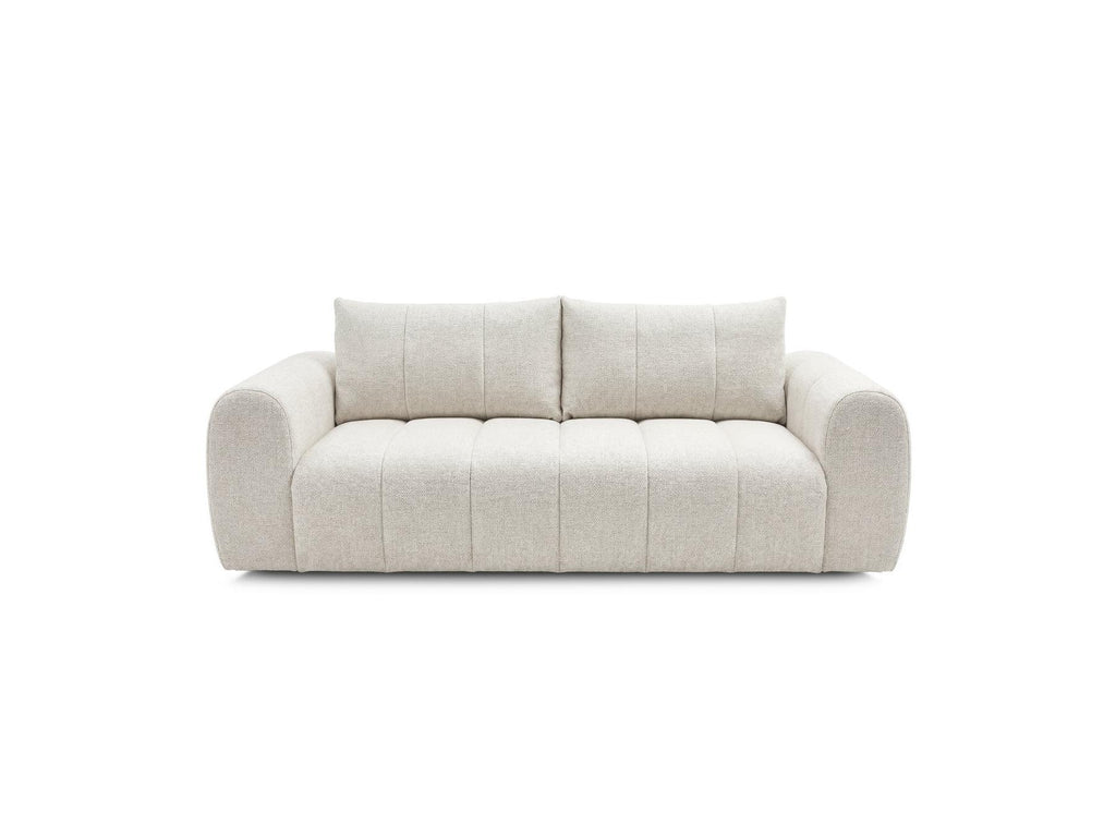 Nesty - Canapé Droit Fixe 3 Places - Tissu Chiné