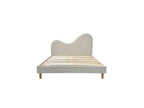 Celina - Bed - Bouclé Fabric with Solid Slats