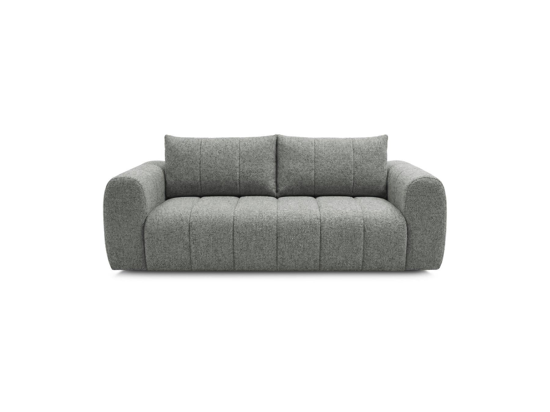 Nesty - Canapé Droit Fixe 3 Places - Tissu Chiné