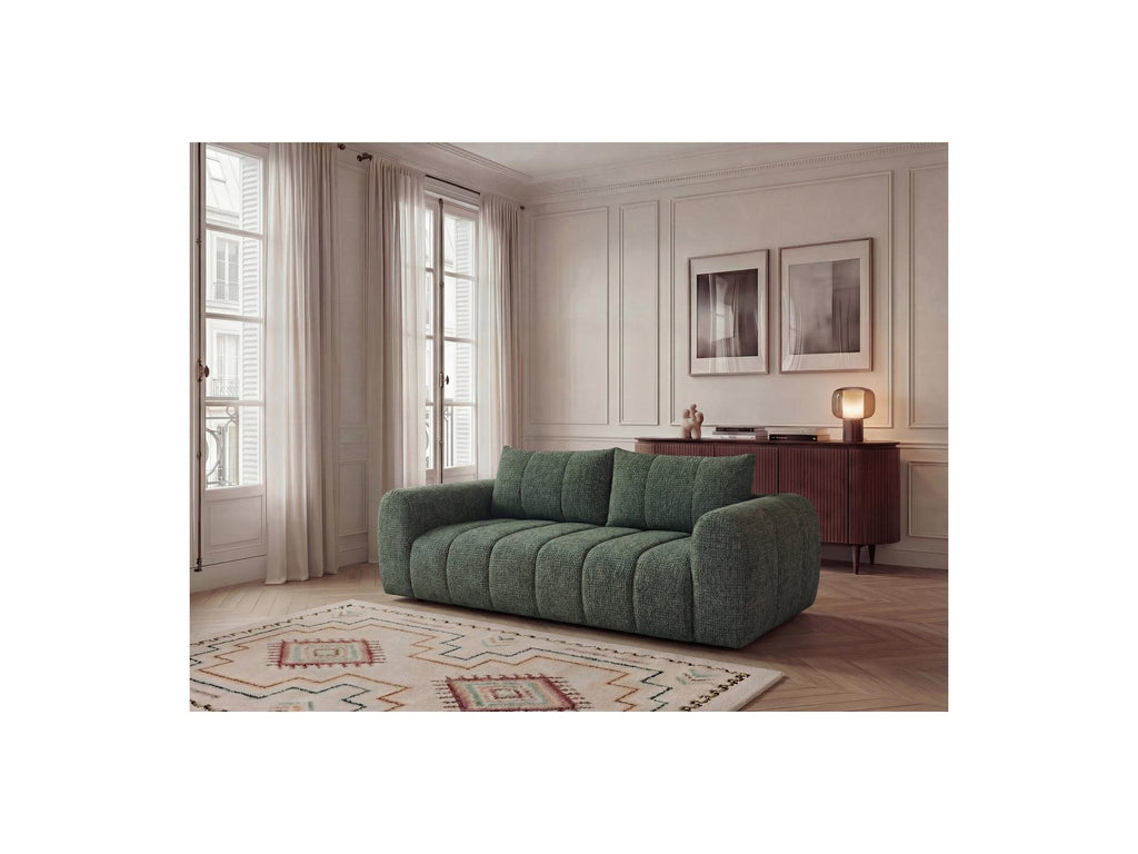 Nesty - Canapé Droit Fixe 3 Places - Tissu Chiné