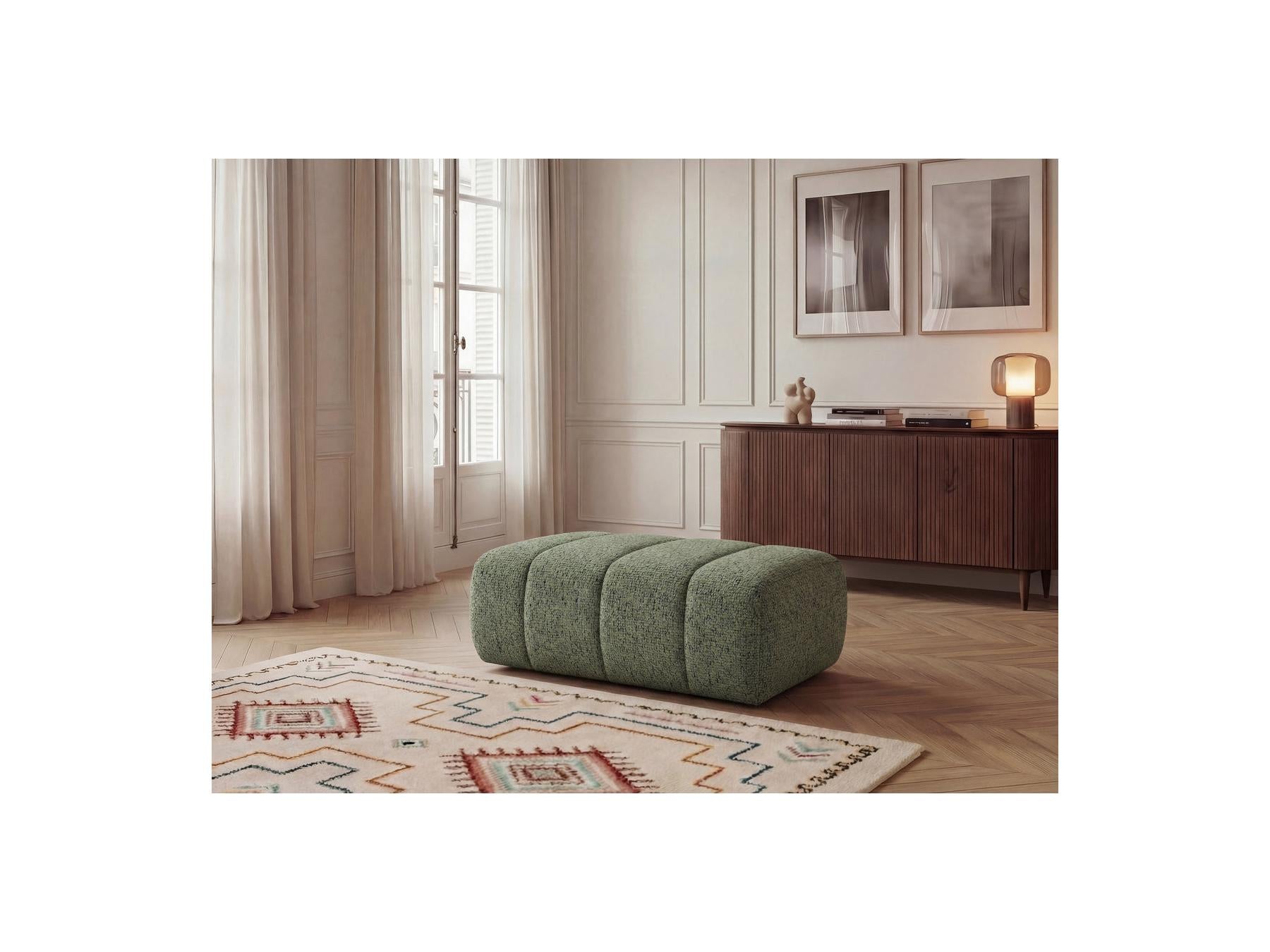 Nesty - Pouf - Tissu Chiné