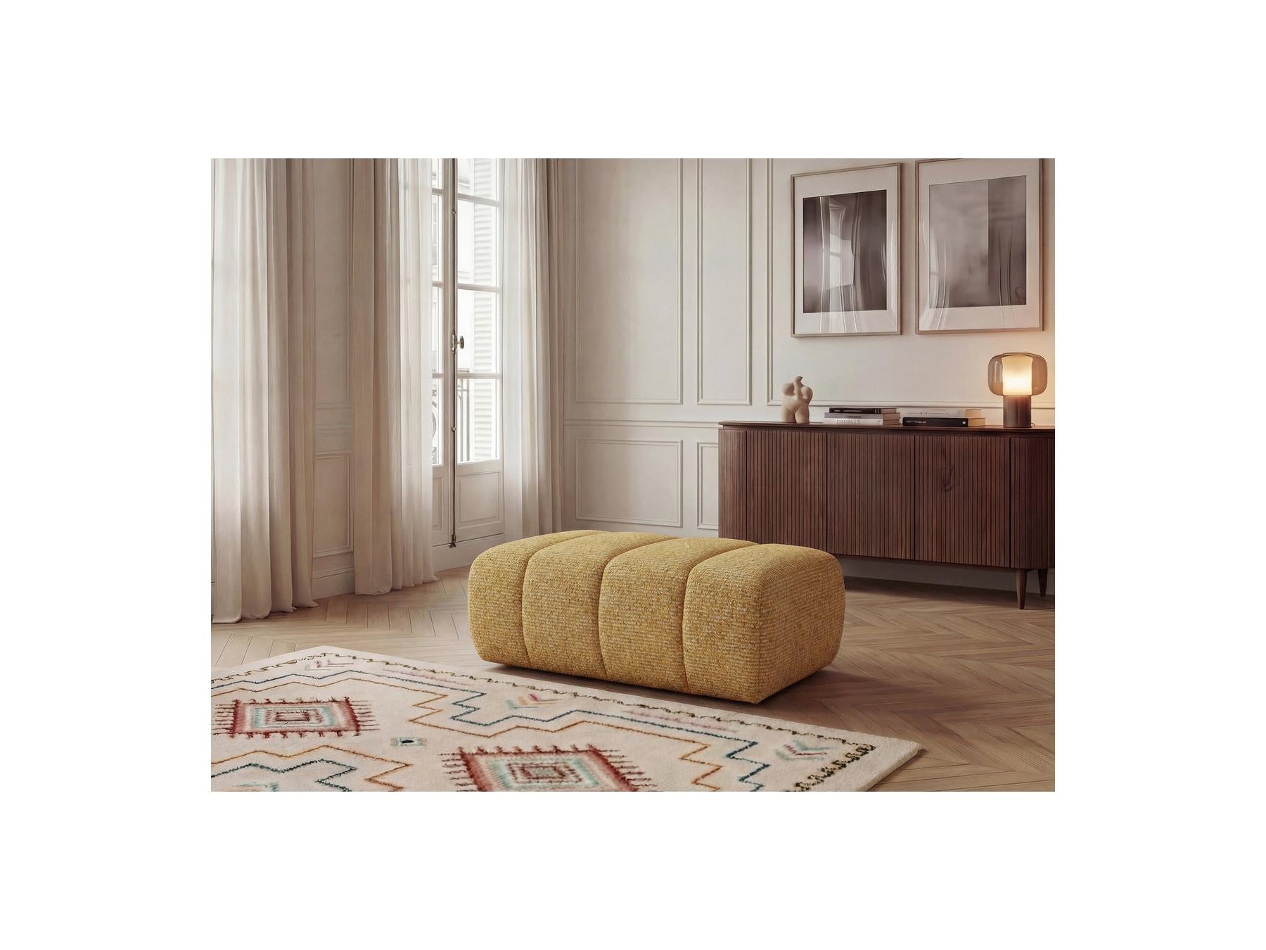 Nesty - Pouf - Tissu Chiné