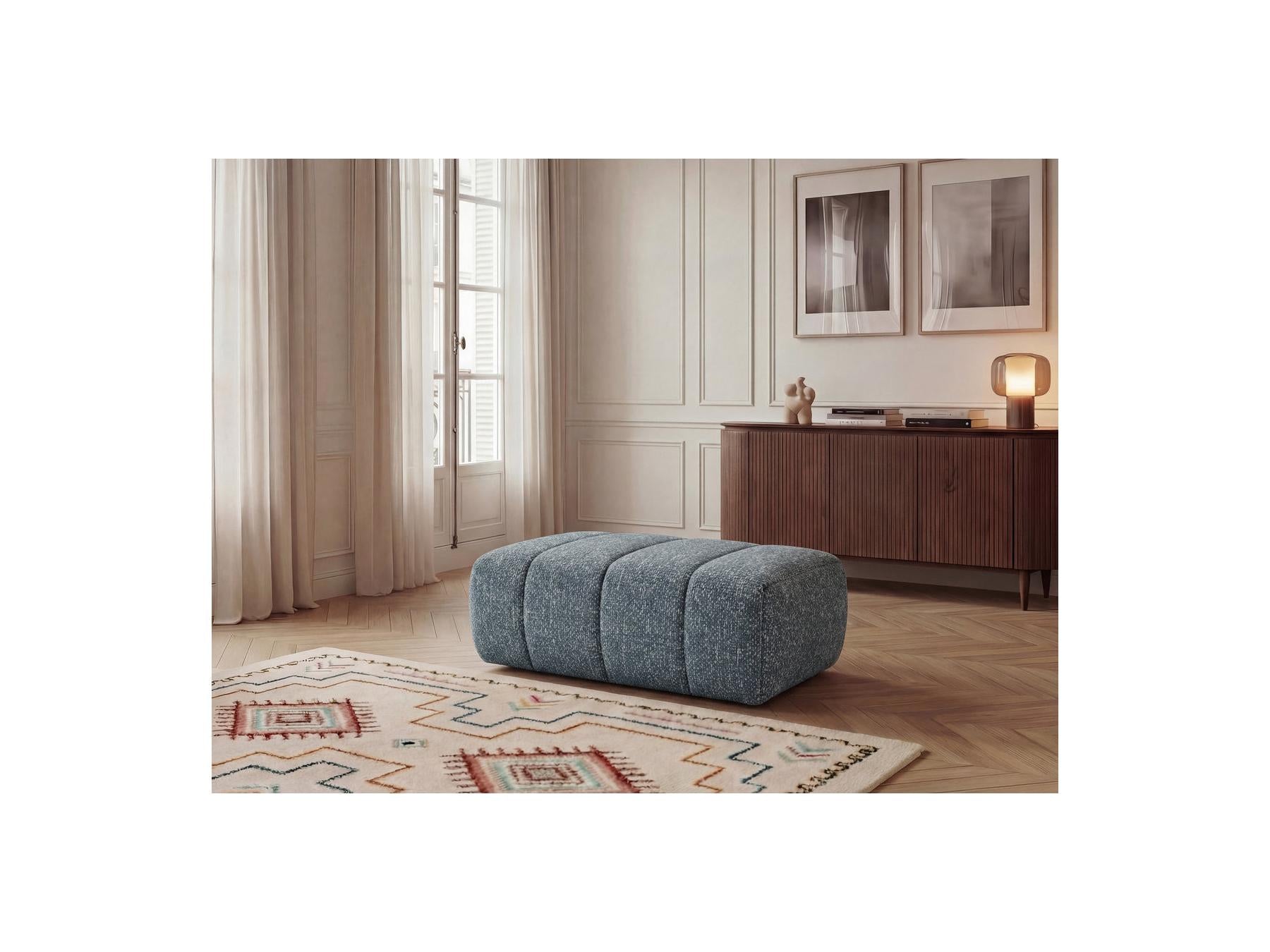 Nesty - Pouf - Tissu Chiné
