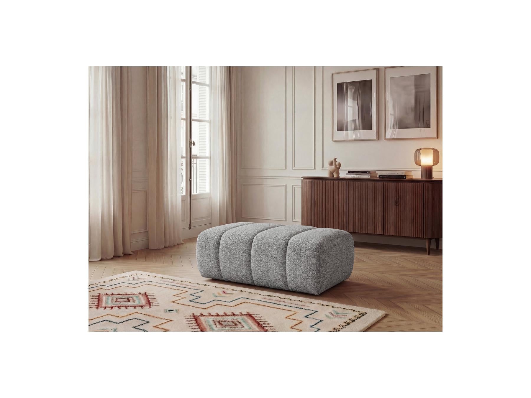 Nesty - Pouf - Tissu Chiné