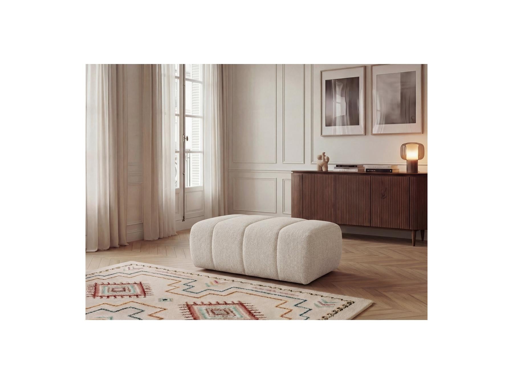 Nesty - Pouf - Tissu Chiné