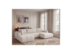 Nesty - Canapé Panoramique Fixe - Tissu Chiné - Angle Droit