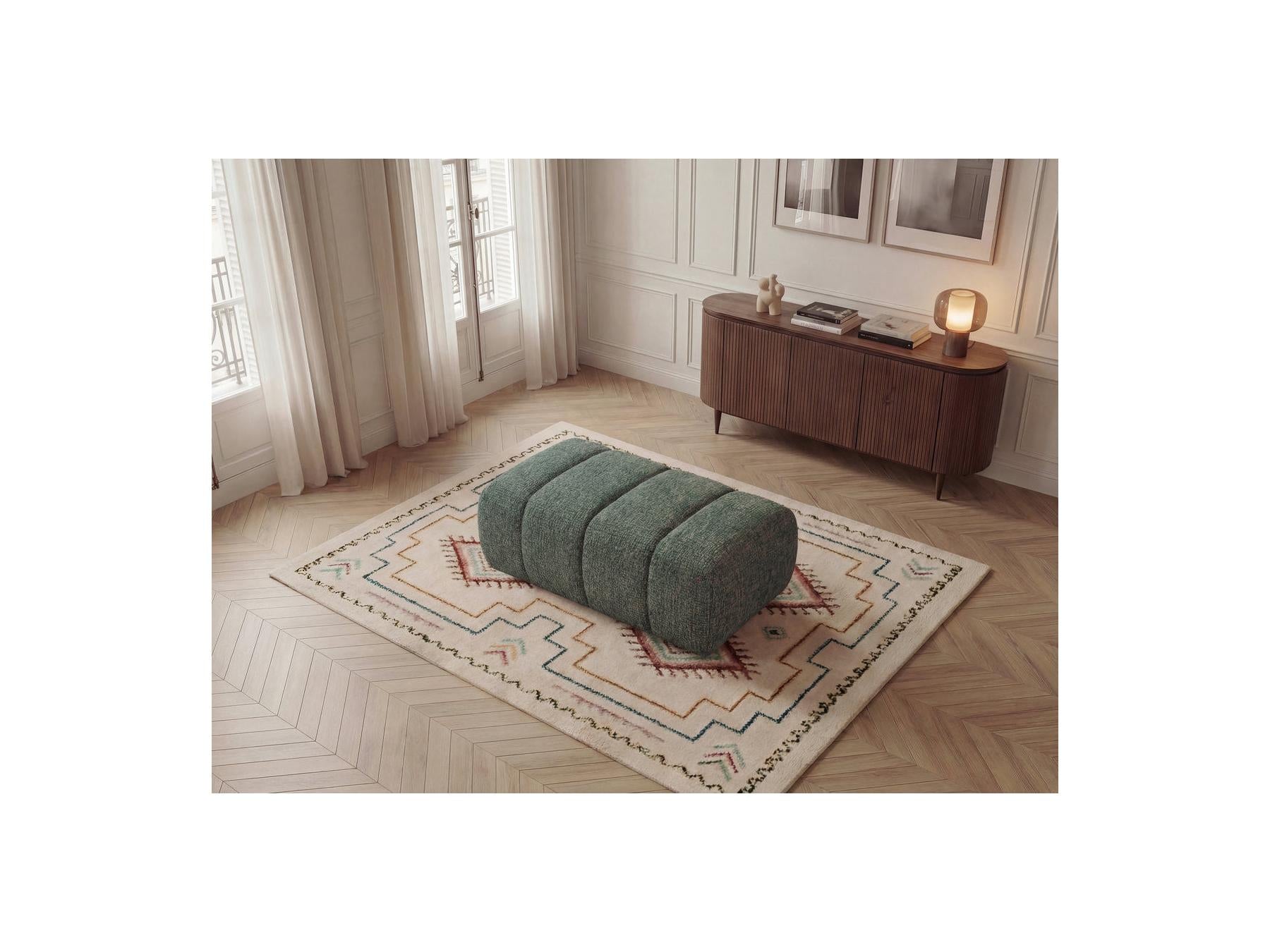 Nesty - Pouf - Tissu Chiné