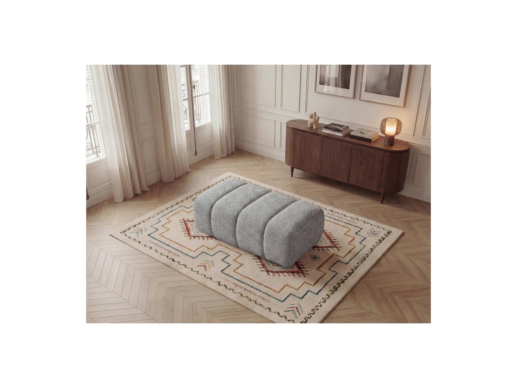 Nesty - Pouf - Tissu Chiné