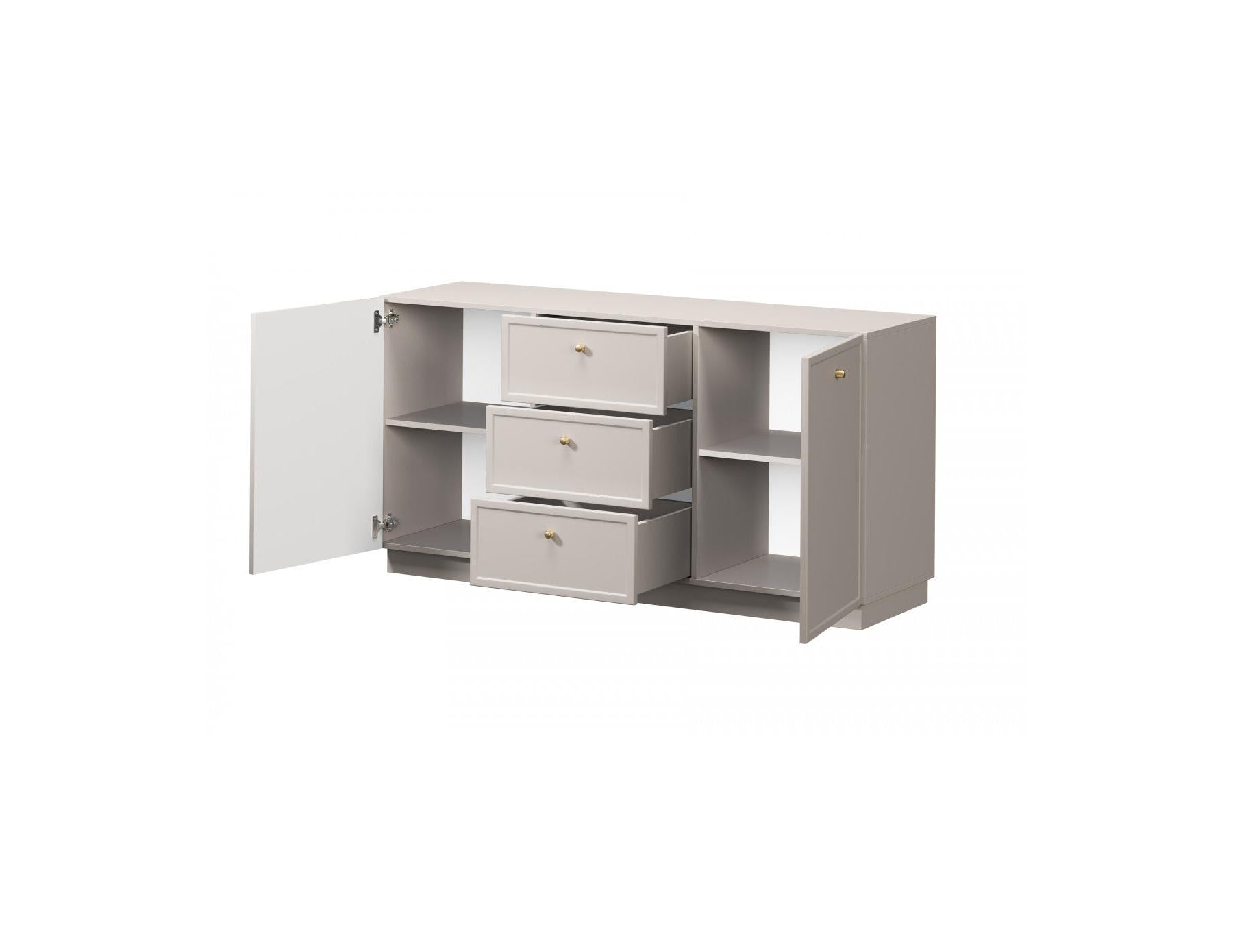 Lorina - Buffet 2 Portes 3 Tiroirs