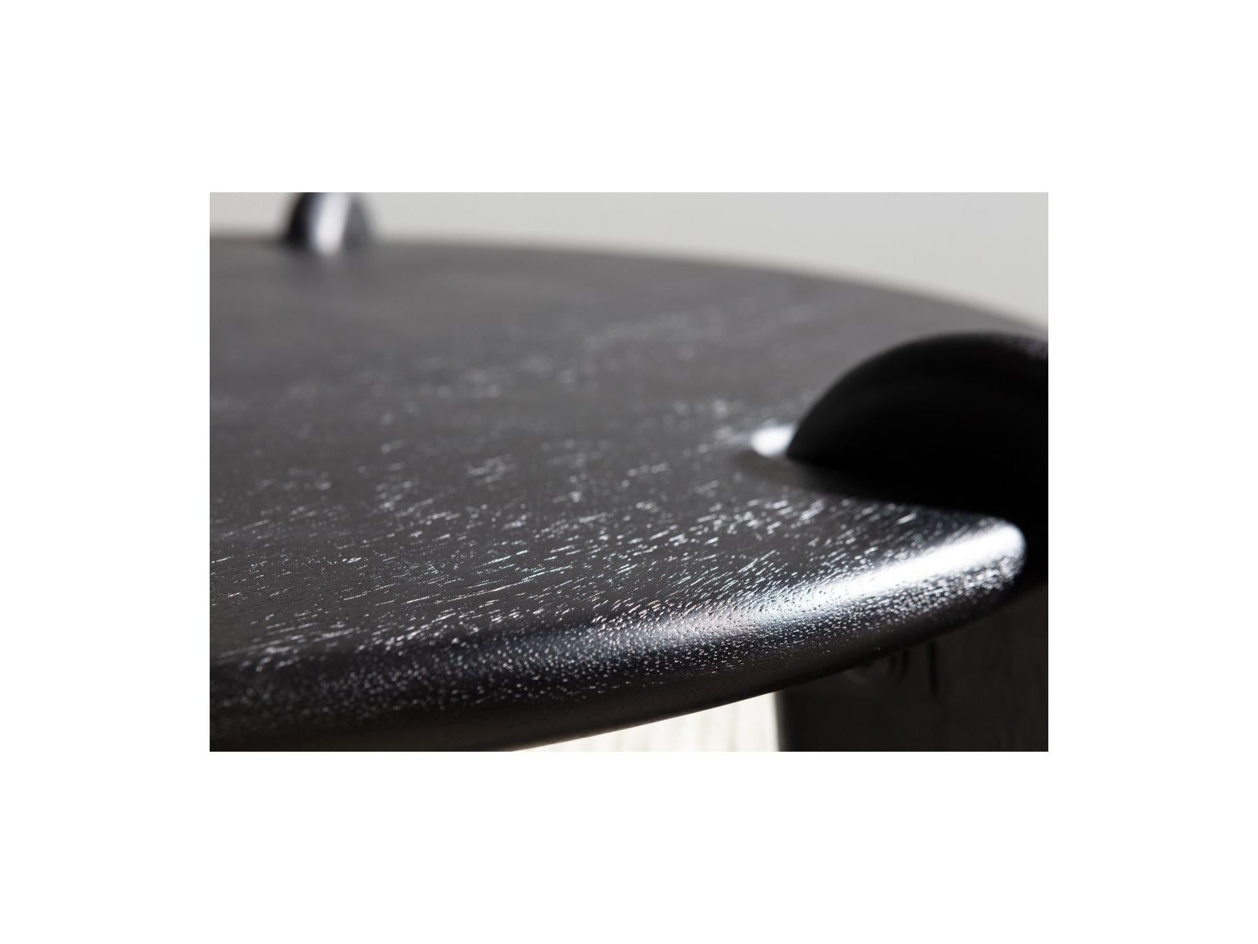 Helio - Table Basse Ronde Helio Bois Massif De Manguier