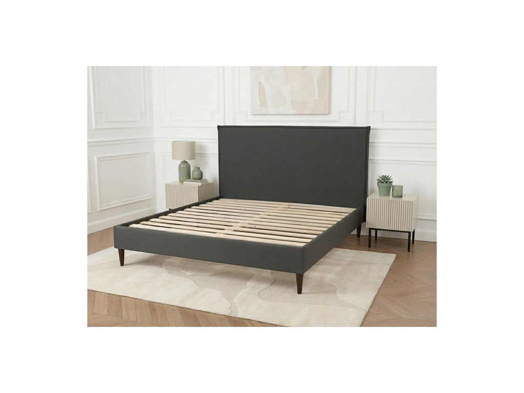 Sary - Bed with Solid Slats - Wenge Wood Legs