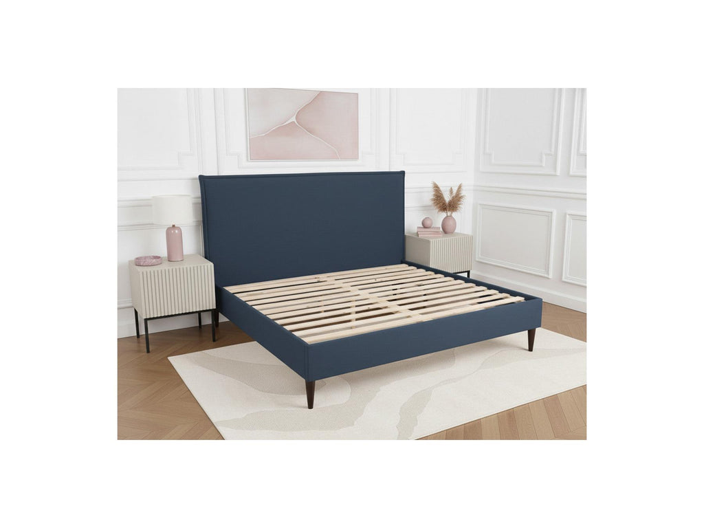 Sary - Bed with Solid Slats - Wenge Wood Legs