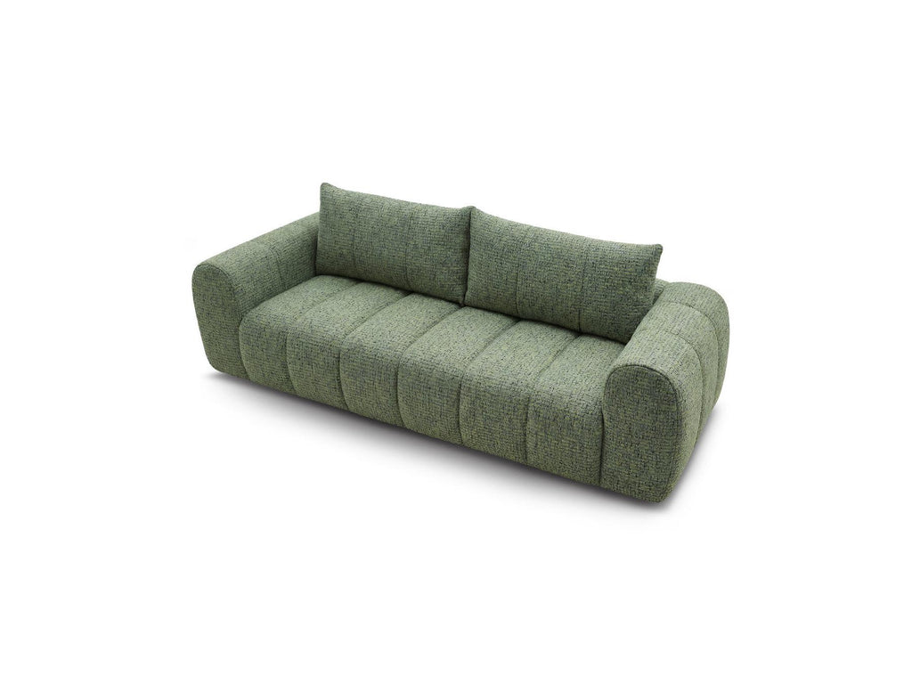Nesty - Canapé Droit Fixe 3 Places - Tissu Chiné
