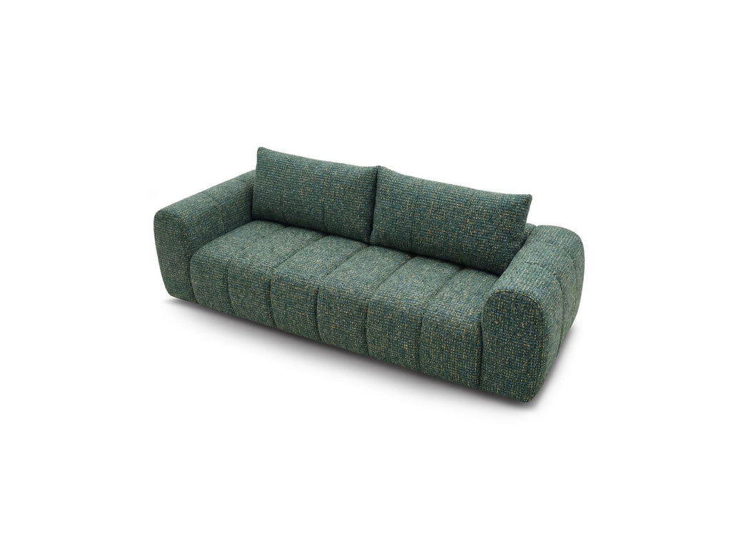 Nesty - Canapé Droit Fixe 3 Places - Tissu Chiné