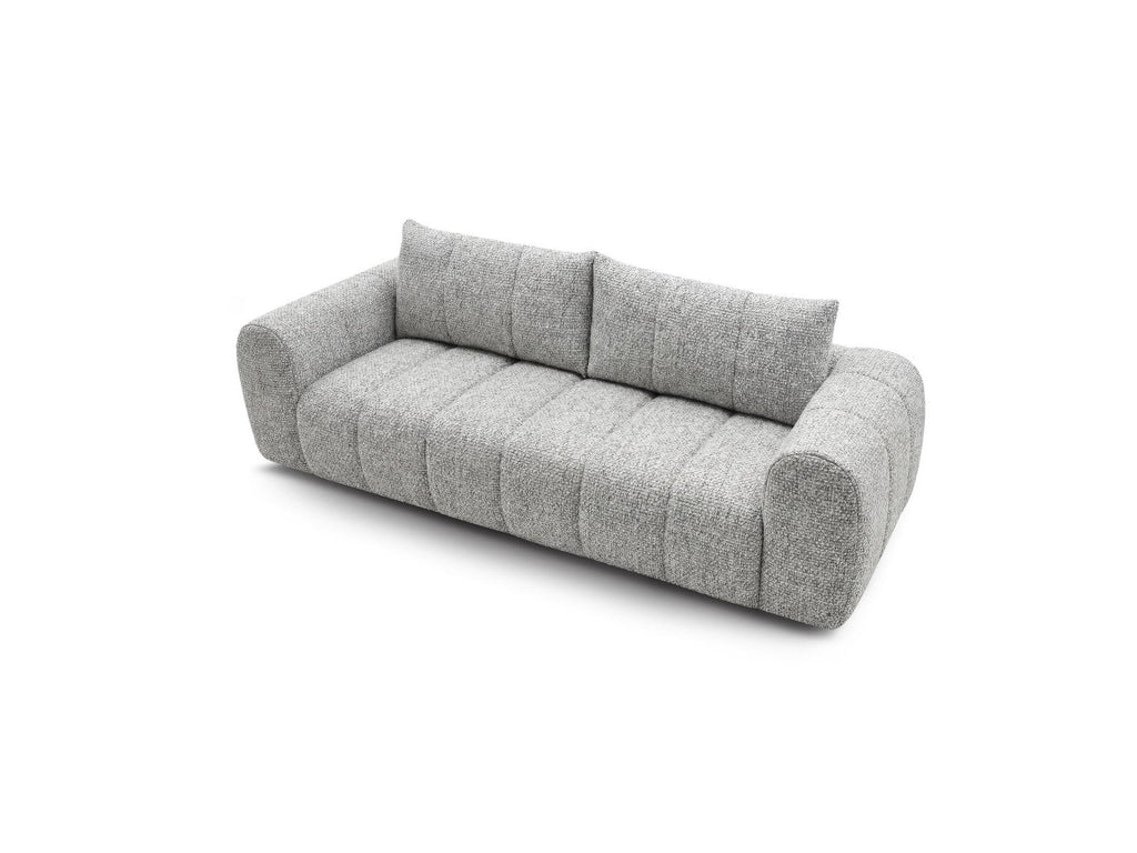 Nesty - Canapé Droit Fixe 3 Places - Tissu Chiné