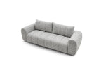 Nesty - Canapé Droit Fixe 3 Places - Tissu Chiné