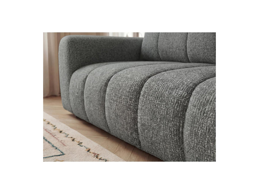 Nesty - Canapé Droit Fixe 3 Places - Tissu Chiné