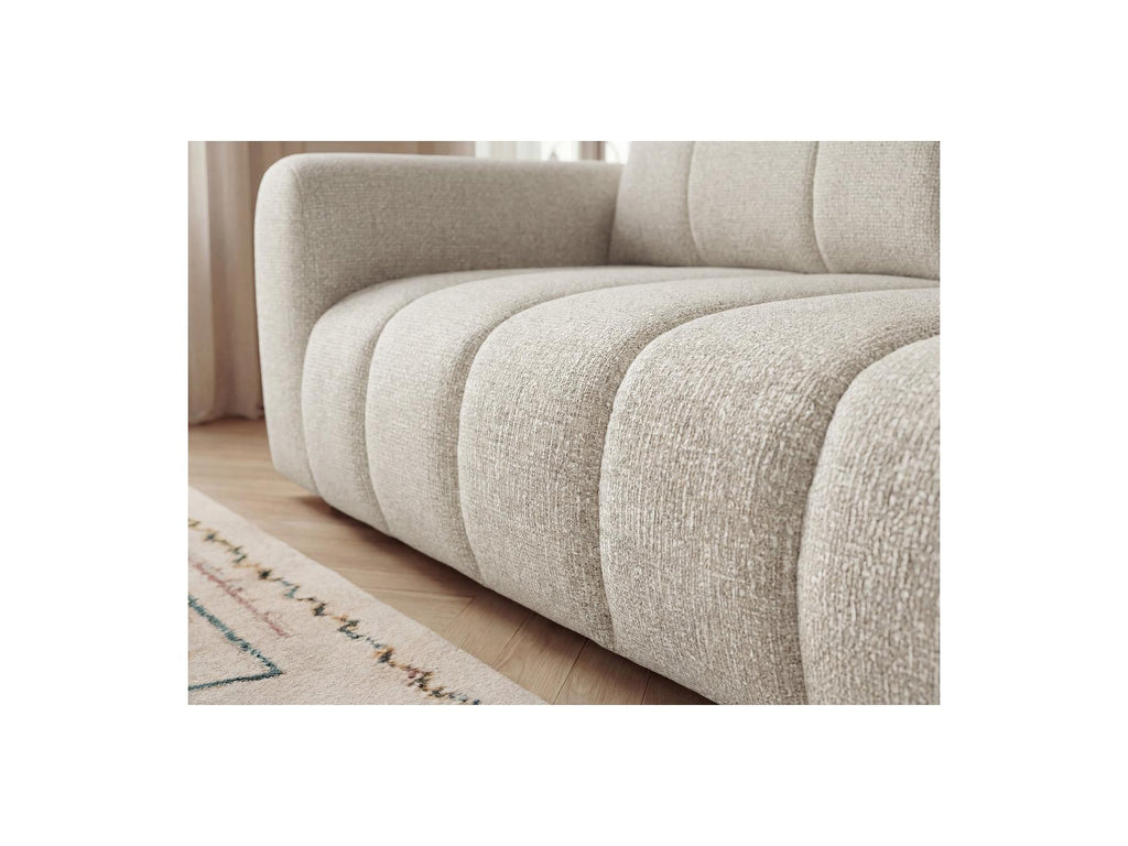 Nesty - Canapé Droit Fixe 3 Places - Tissu Chiné