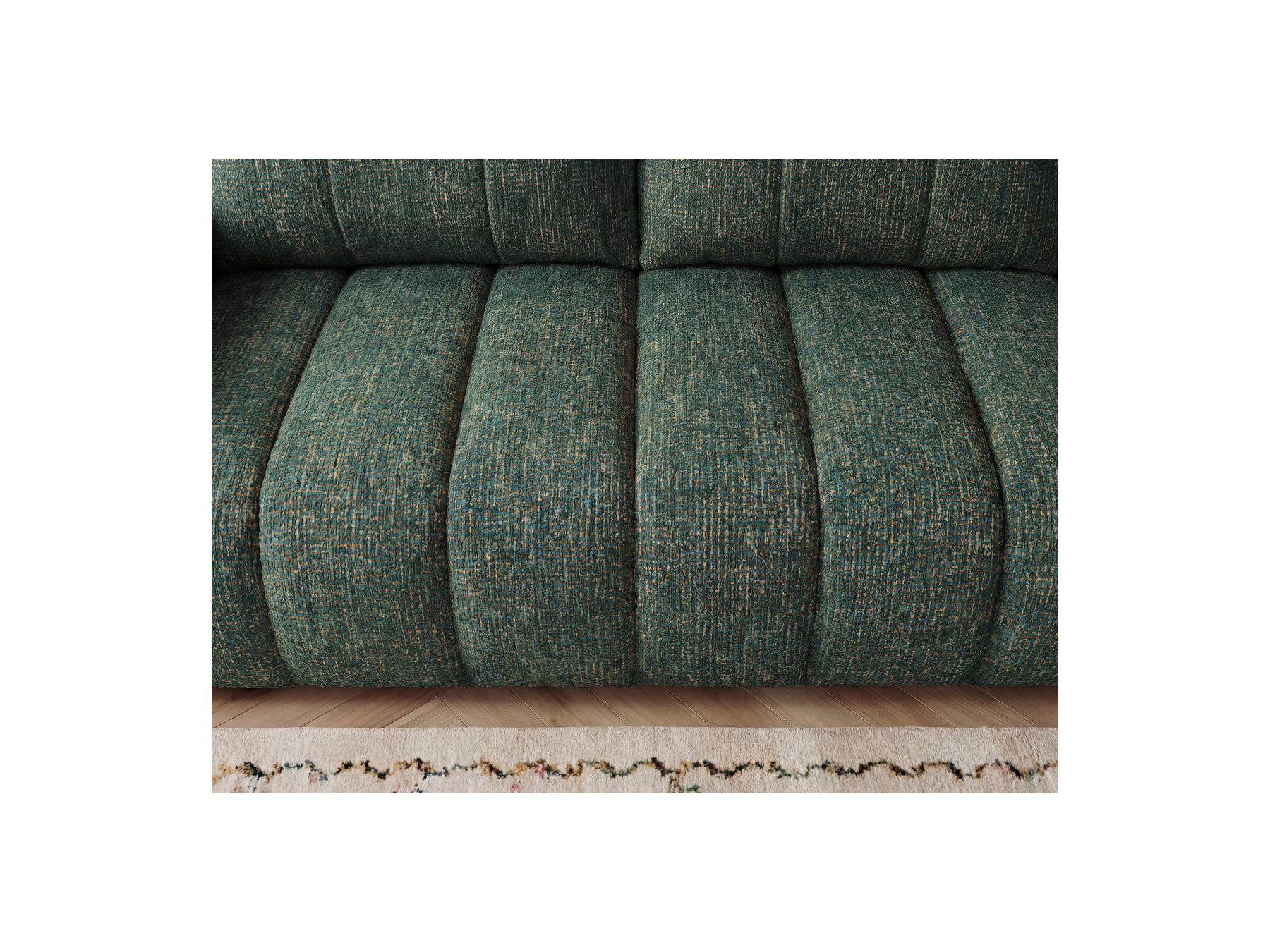 Nesty - Canapé Droit Fixe 3 Places - Tissu Chiné