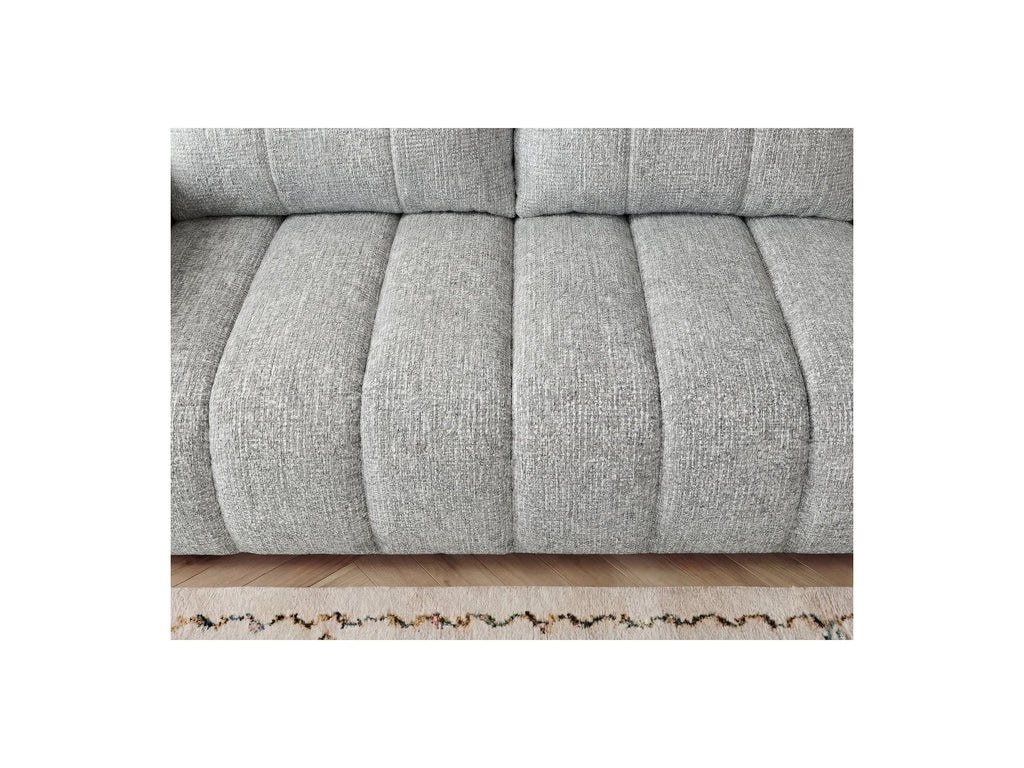 Nesty - Canapé Droit Fixe 3 Places - Tissu Chiné