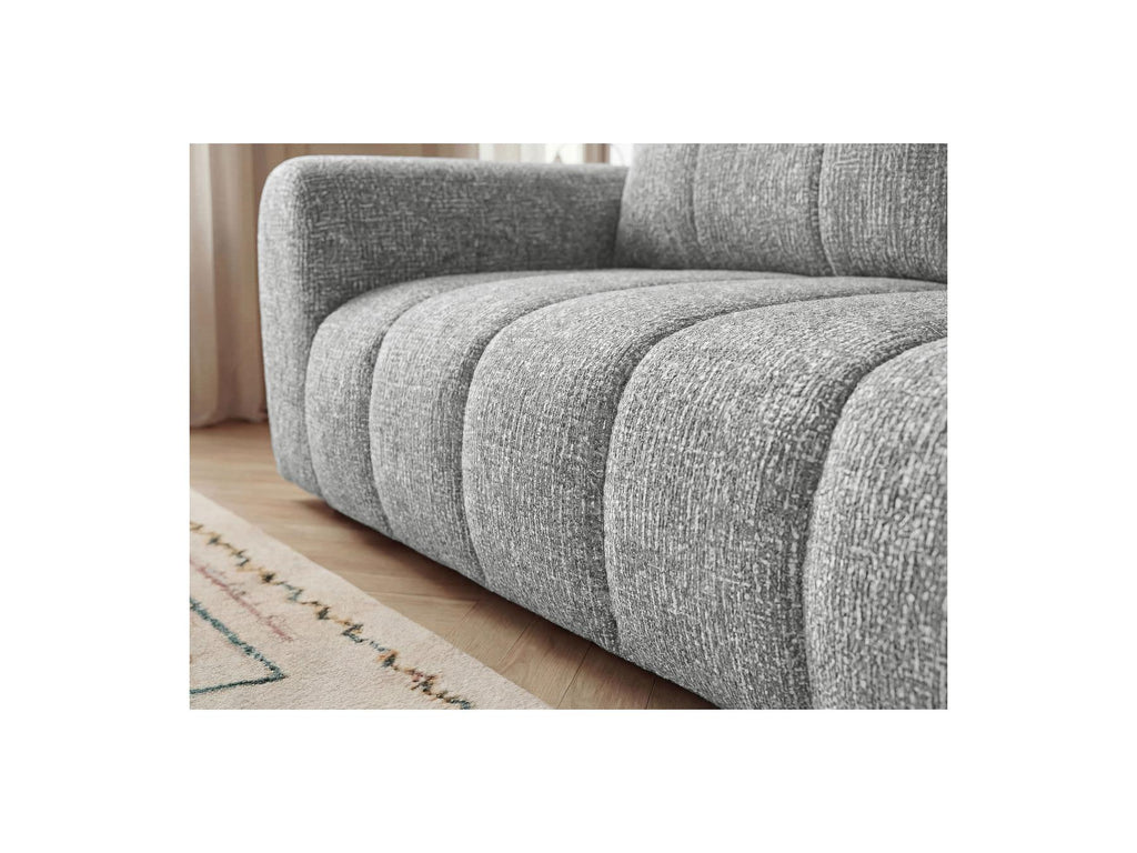 Nesty - Canapé Droit Fixe 3 Places - Tissu Chiné