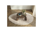 Helio - Table Basse Ronde Helio Bois Massif De Manguier