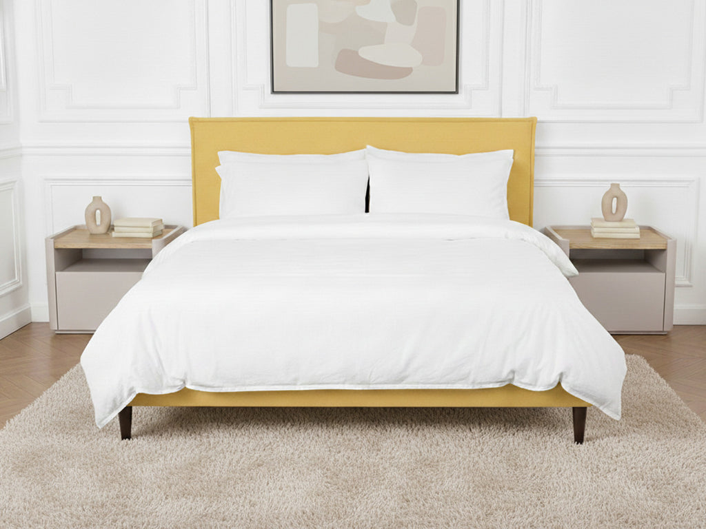 Sary - Bed with Solid Slats - Wenge Wood Legs
