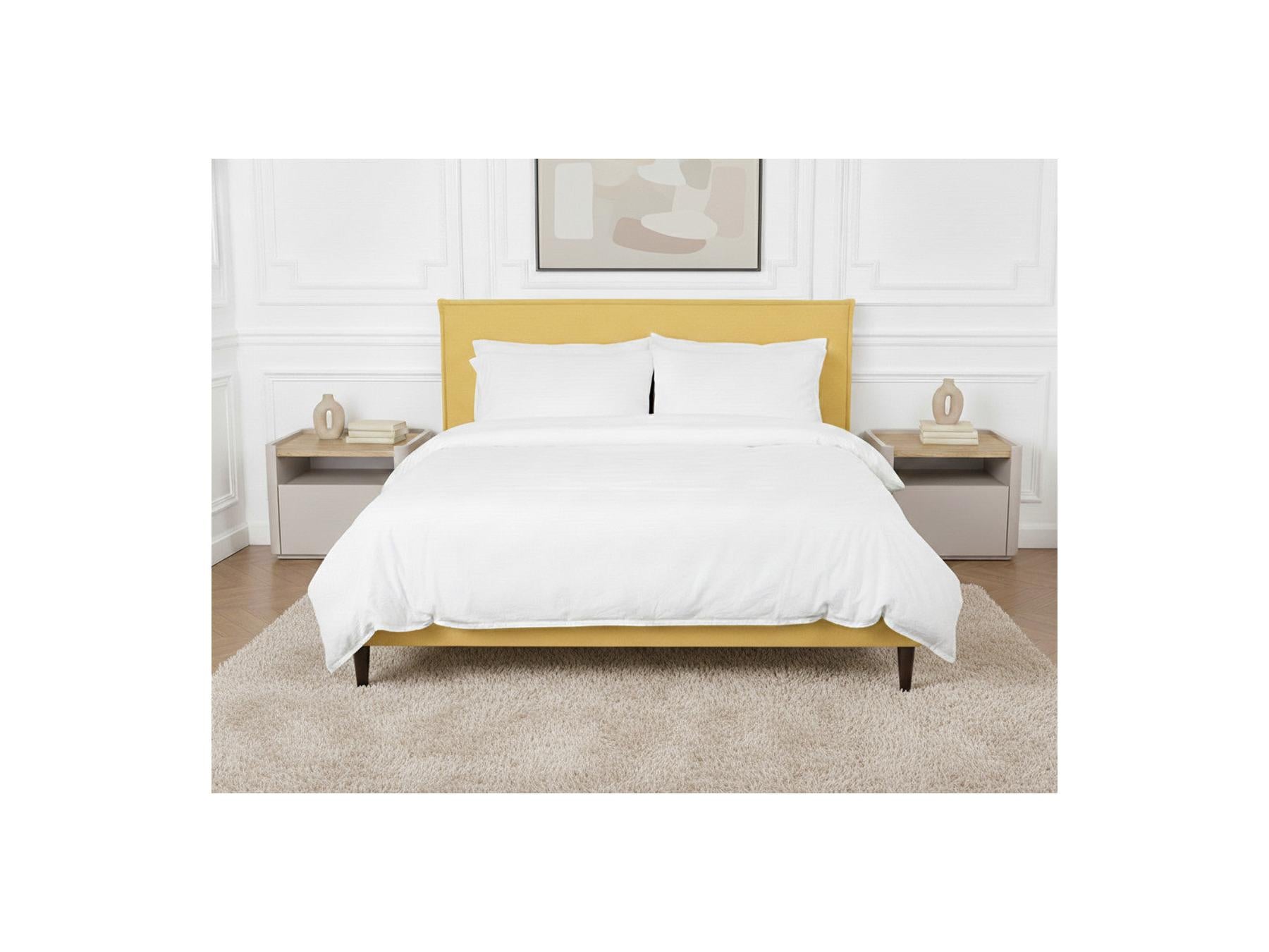 Sary - Bed with Solid Slats - Wenge Wood Legs