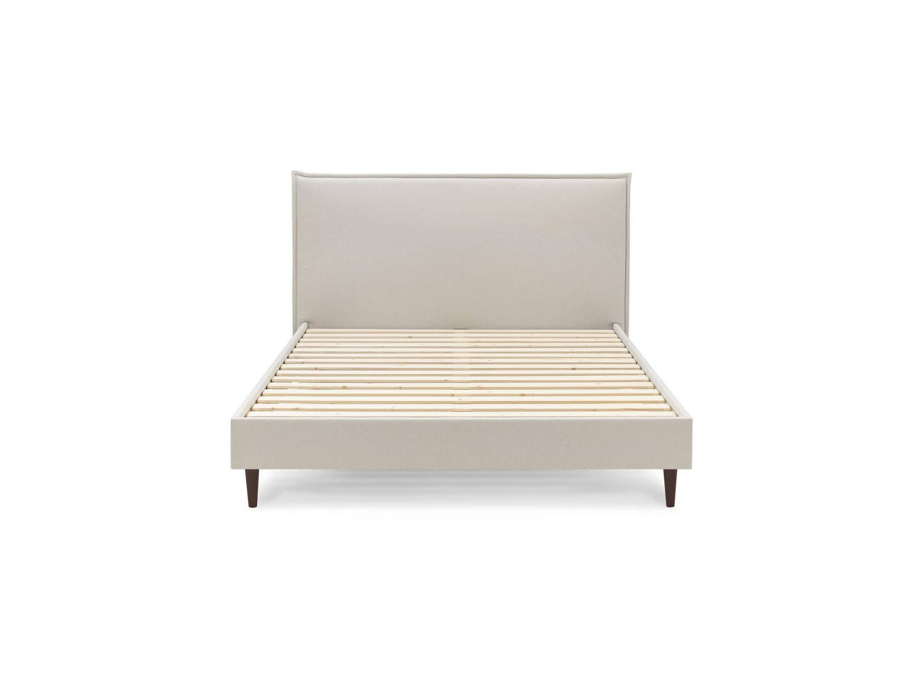Sary - Bed with Solid Slats - Wenge Wood Legs