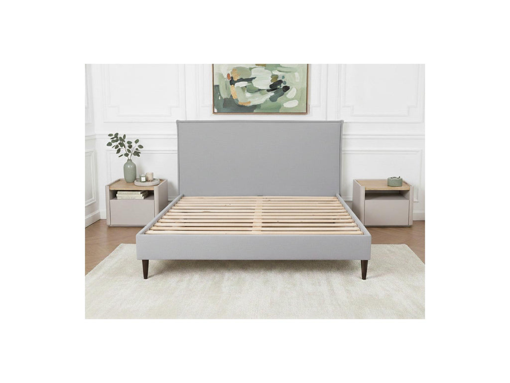 Sary - Bed with Solid Slats - Wenge Wood Legs