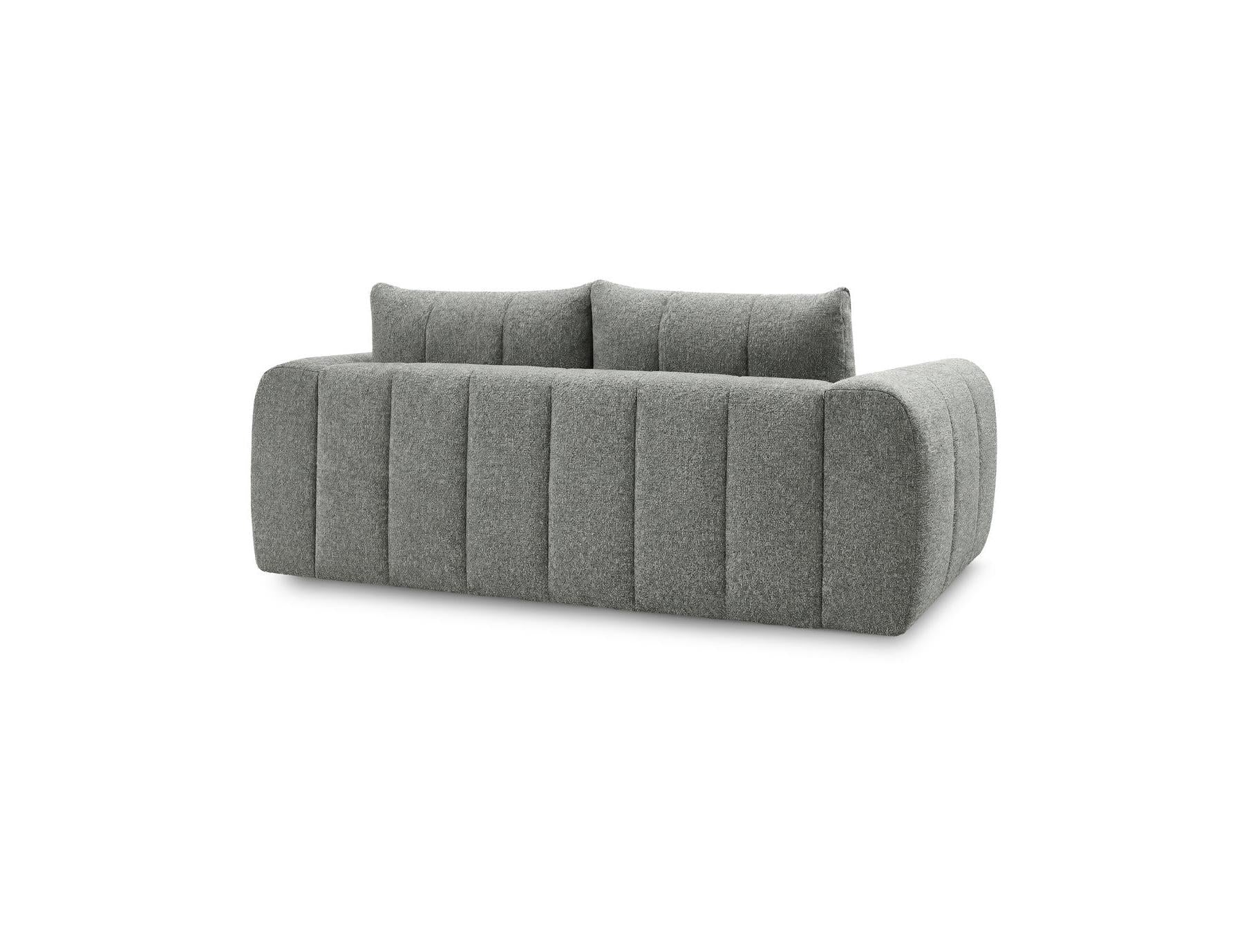 Nesty - Canapé Droit Fixe 3 Places - Tissu Chiné